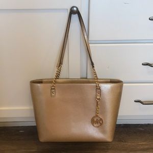 Michael Kors Gold Tote